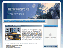 Tablet Screenshot of heatmastersmechanical.com